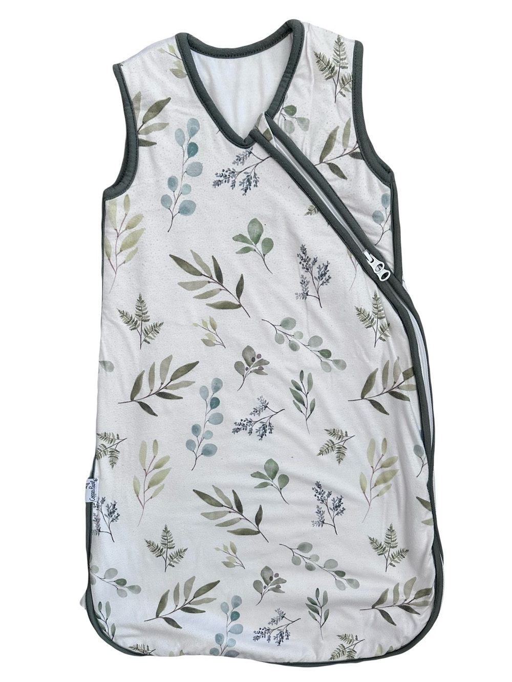 Copper Pearl Neutral Leaf Print Sleep Sack